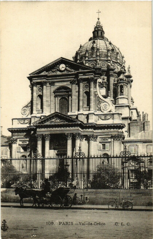Carte postale ancienne Paris 5e Val-de-Grace à Paris 5e