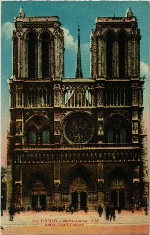 Carte postale ancienne Paris 4e Notre-Dame à Paris 4e