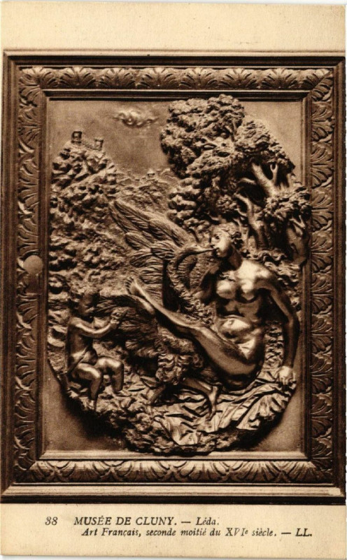 Carte postale ancienne Paris 5e Musée de Cluny. Leda à Paris 5e