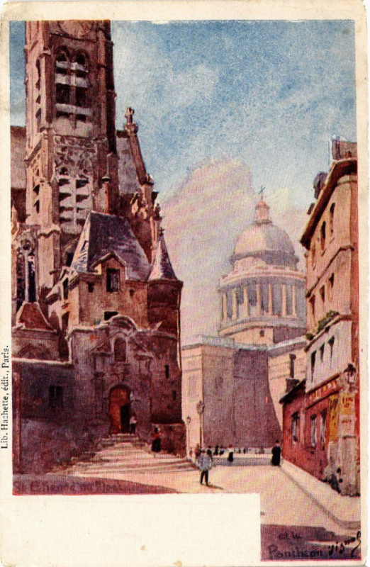 Carte postale ancienne Paris 5e Pantheon à Paris 5e