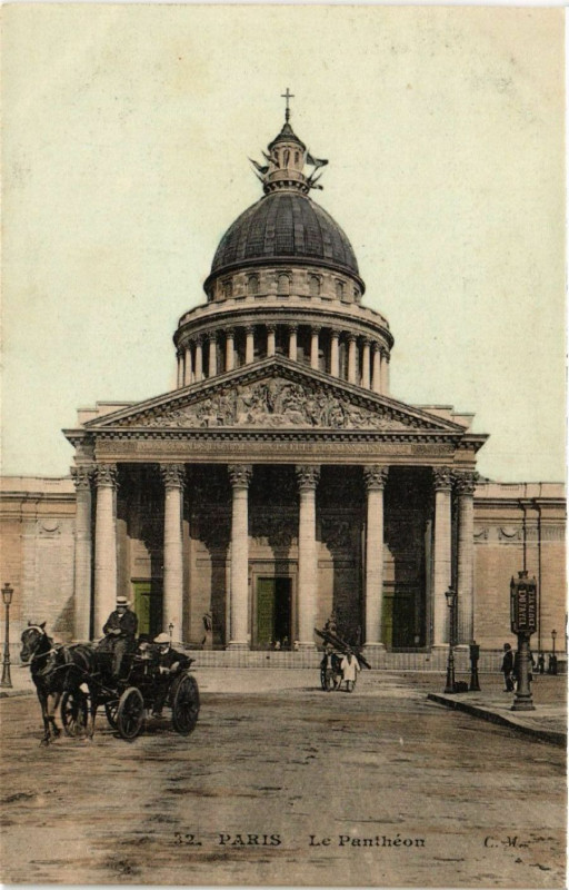 Carte postale ancienne Paris 5e Le Pantheon à Paris 5e