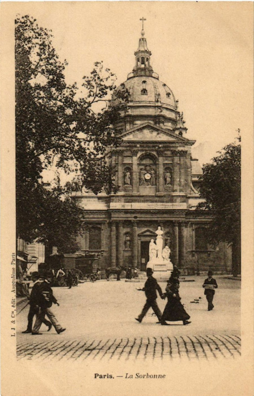 Carte postale ancienne Paris 5e La Sorbonne à Paris 5e