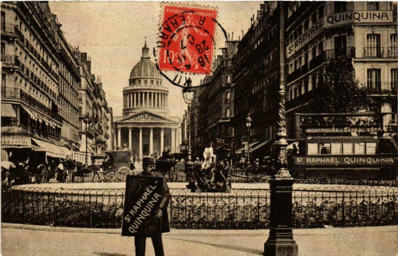 Carte postale ancienne Paris 5e Le Pantheon à Paris 5e