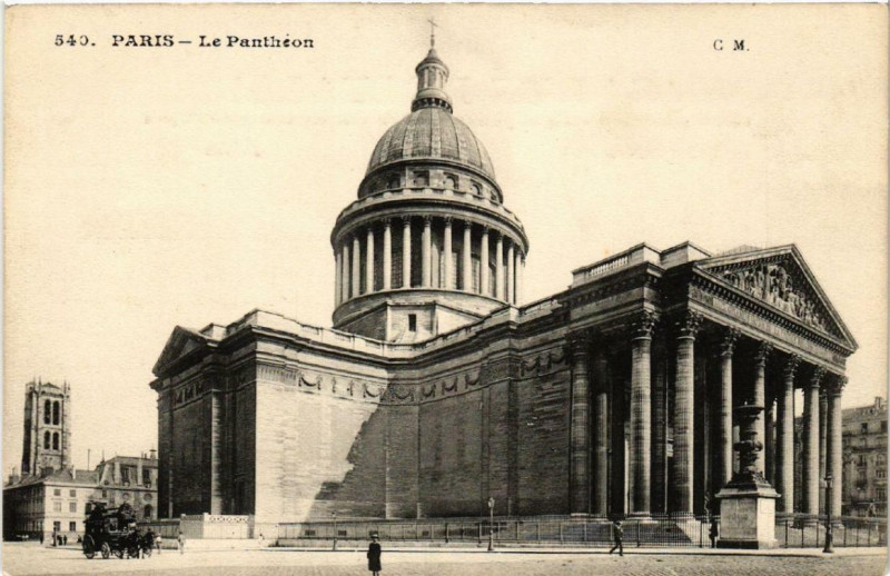 Carte postale ancienne Paris 5e Le Pantheon à Paris 5e