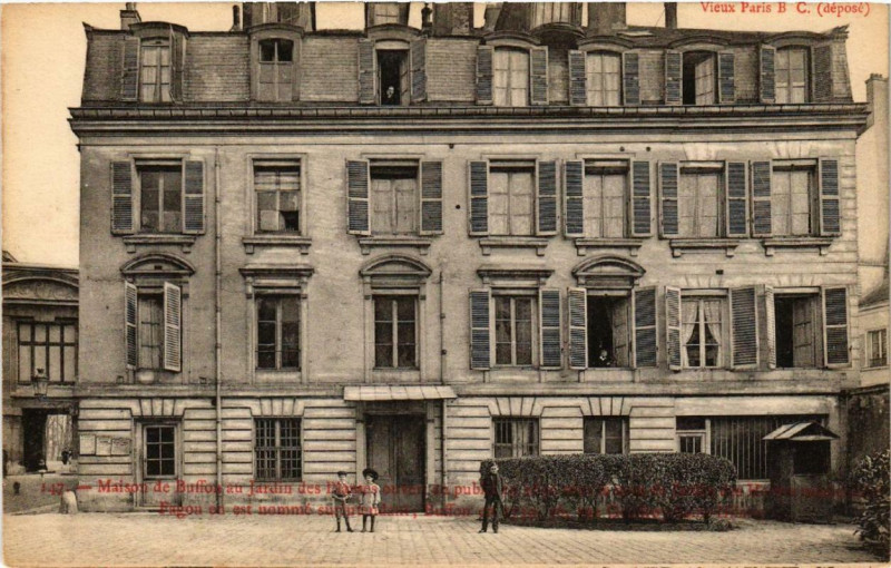 Carte postale ancienne Paris 5e Jardin des Plantes. Maison de Buffon à Paris 5e