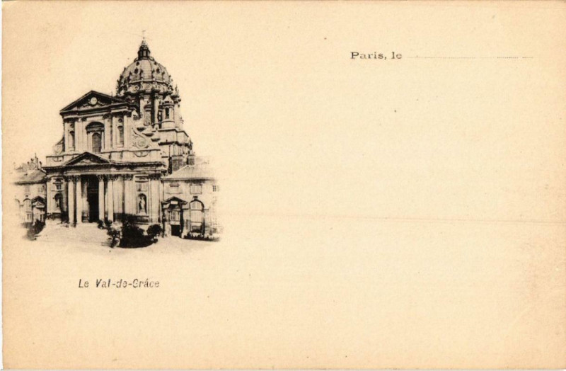 Carte postale ancienne Paris 5e Le Val-de-Grace à Paris 5e