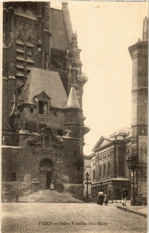 Carte postale ancienne Paris 5e Saint-Etienne-du-Mont à Paris 5e
