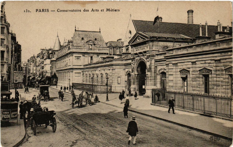 Carte postale ancienne Paris 3e Conservatoire des Arts et Métiers à Paris 3e