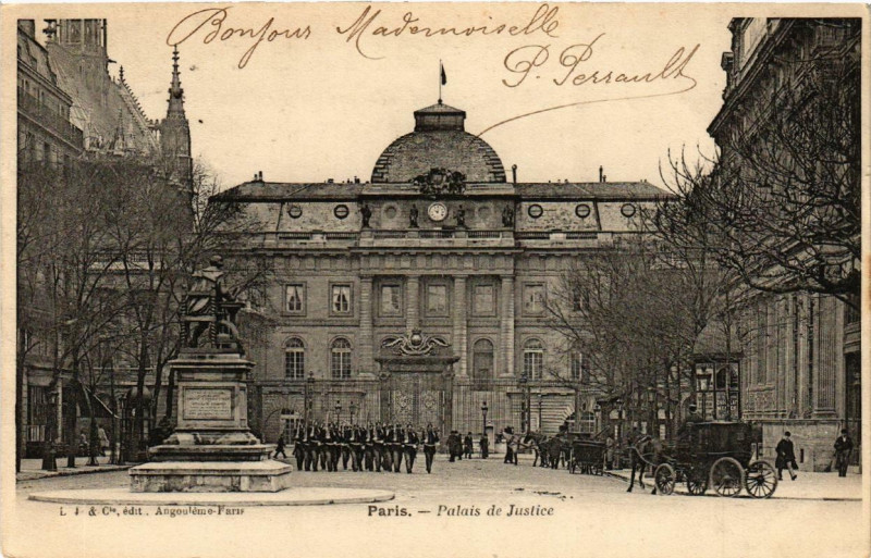 Carte postale ancienne Paris 1e Palais de Justice