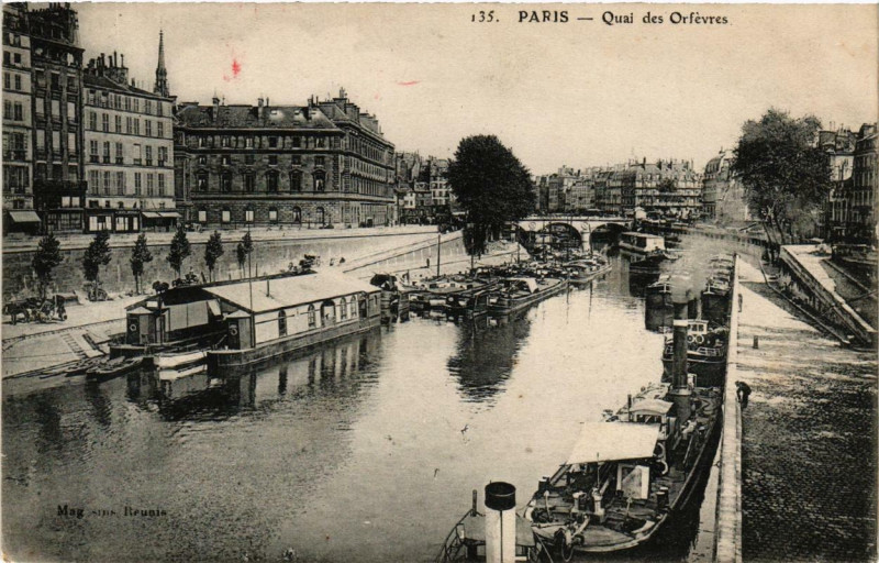 Carte postale ancienne Paris 1e Quai des Orfevres