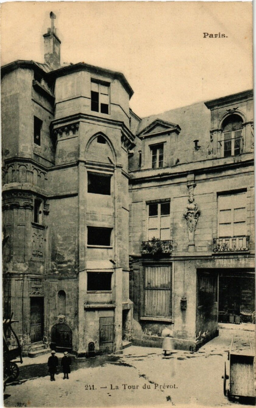 Carte postale ancienne Paris 3e La Tour de Prévot à Paris 3e