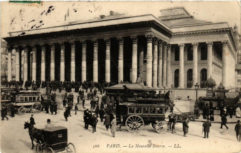 Carte postale ancienne Paris 2e La Nouvelle Bourse à Paris 2e