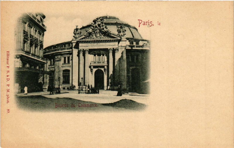 Carte postale ancienne Paris 1e Bourse du Commerce