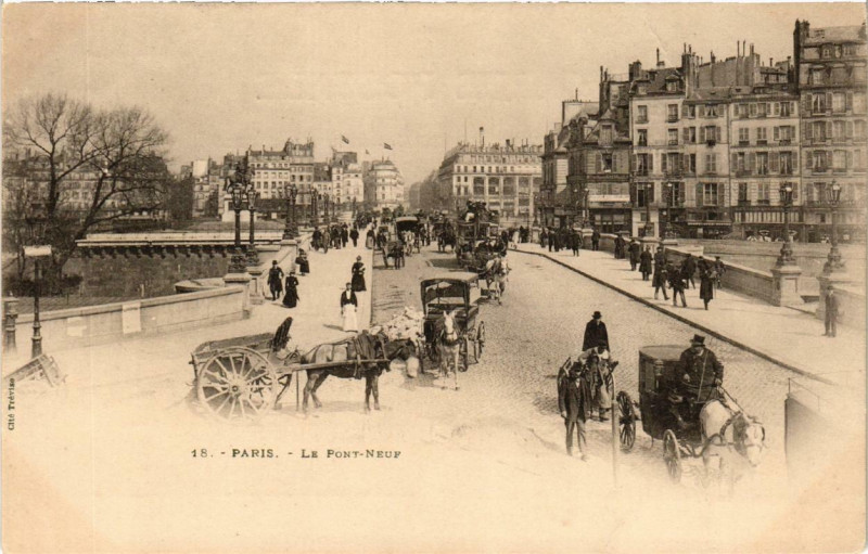 Carte postale ancienne Paris 1e Le Pont-Neuf