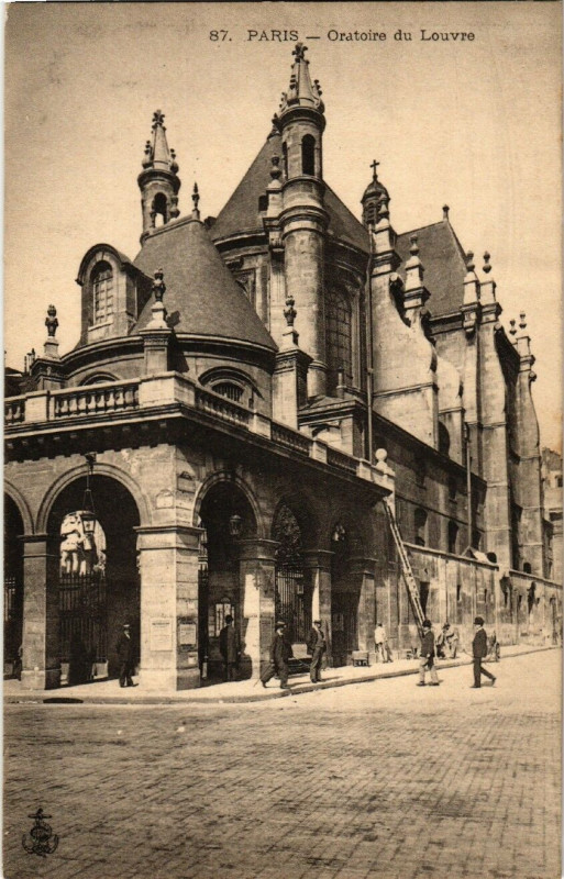 Carte postale ancienne Paris 1e Oratoire du Louvre