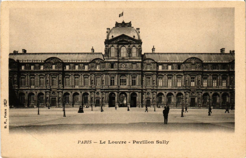 Carte postale ancienne Paris 1e Le Louvre Pavillon Sully