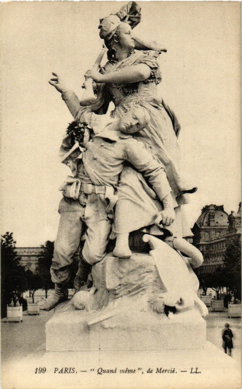 Carte postale ancienne Paris 1e Quand Meme de Mercie