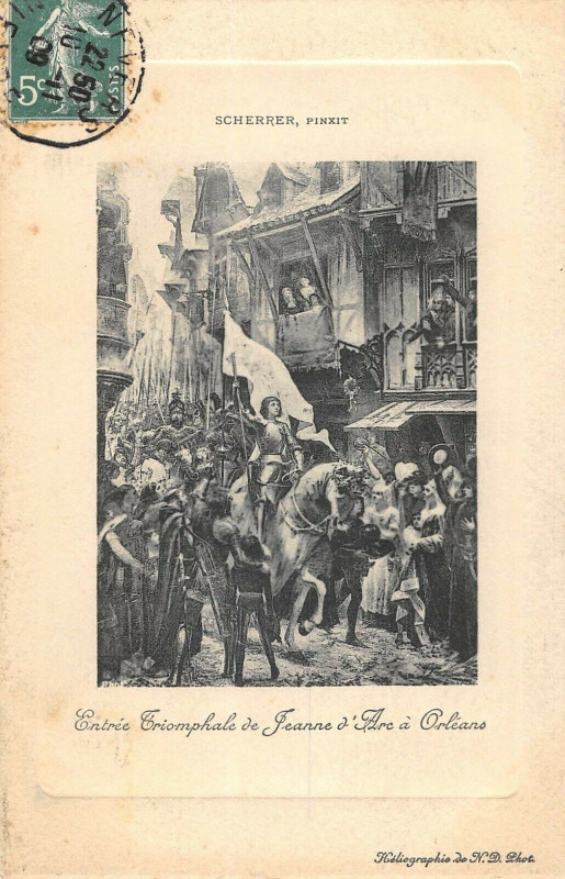 Carte postale ancienne Jeanne D'Arc Le Bucher