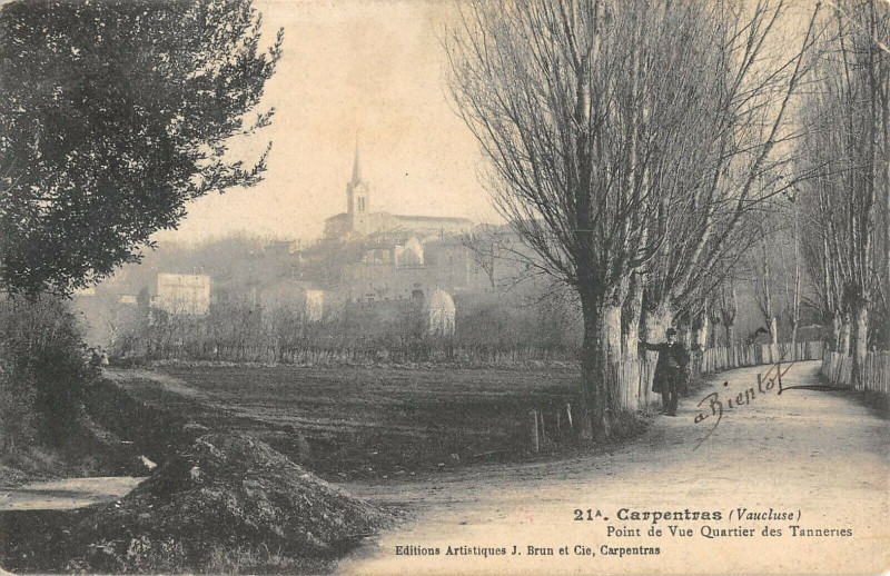 Carte postale ancienne Carpentras Point De Vue Quartier Des Tanneries à Carpentras