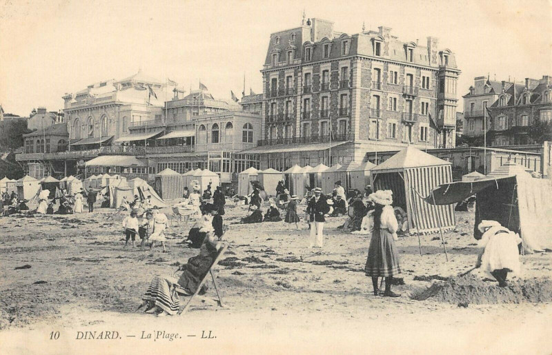 Carte postale ancienne Dinard La Plage à Dinard