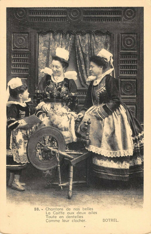 Carte postale ancienne Bretagne Botrel Chantons De Nos Belles