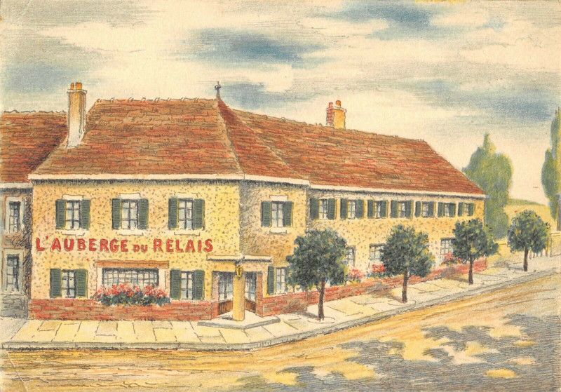Carte postale ancienne Saulieu L'Auberge Du Relais à Saulieu