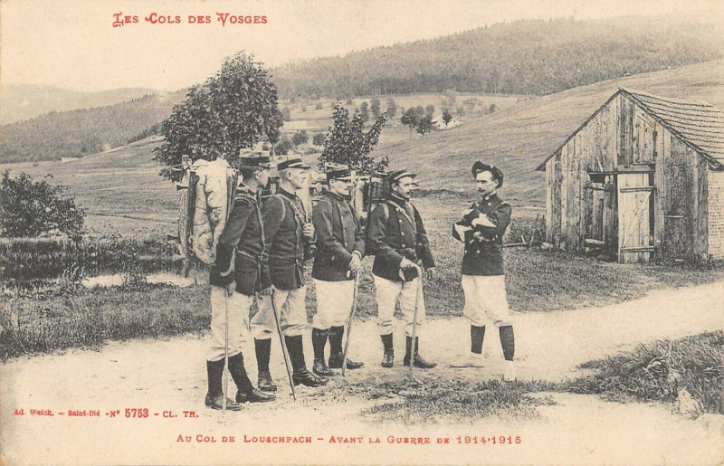 Carte postale ancienne Au Col De Louschpach
