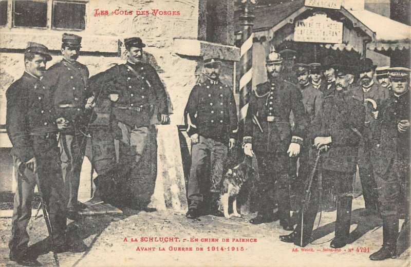 Carte postale ancienne A La Schlucht En Chien De Faience