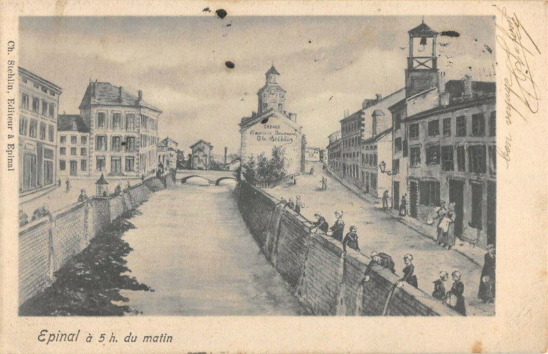 Carte postale ancienne Epinal A 5H Du Matin
