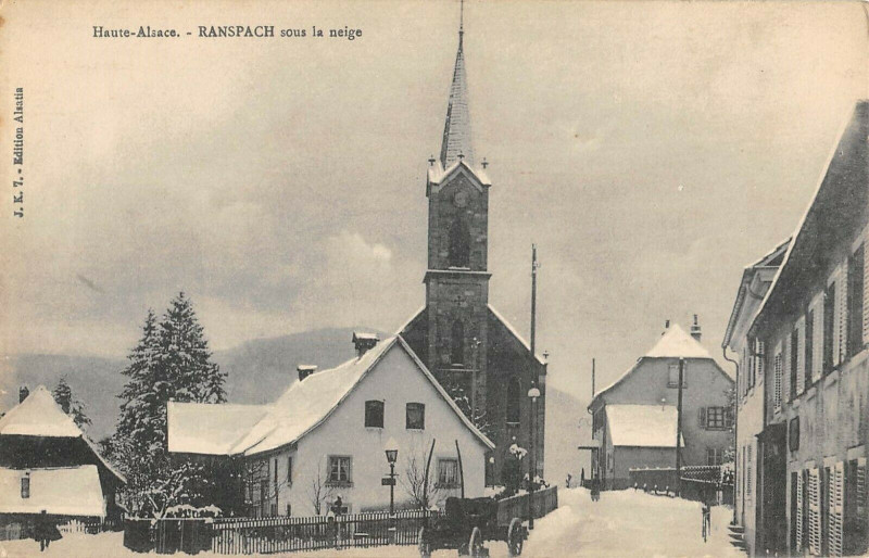 Carte postale ancienne Ranspach Sous La Neige à Ranspach