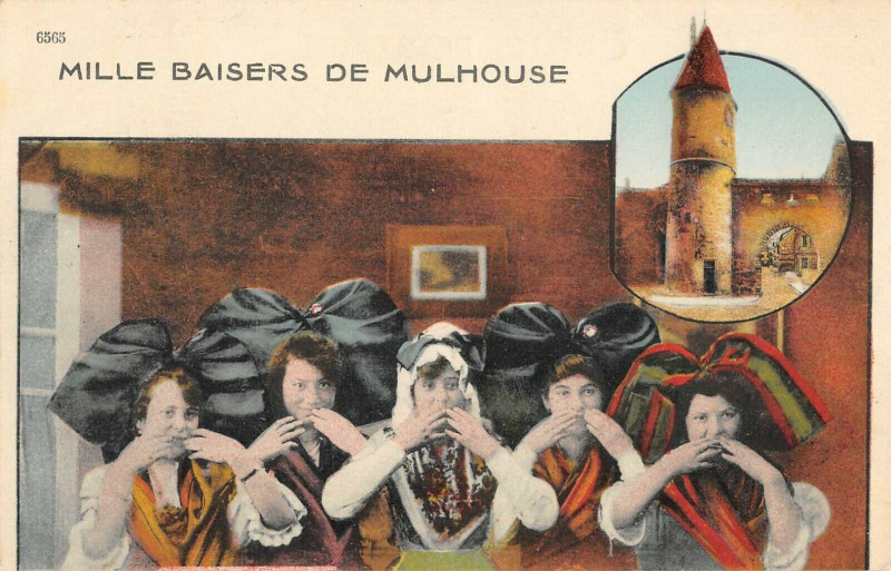 Carte postale ancienne Mille Baisers De Mulhouse à Mulhouse
