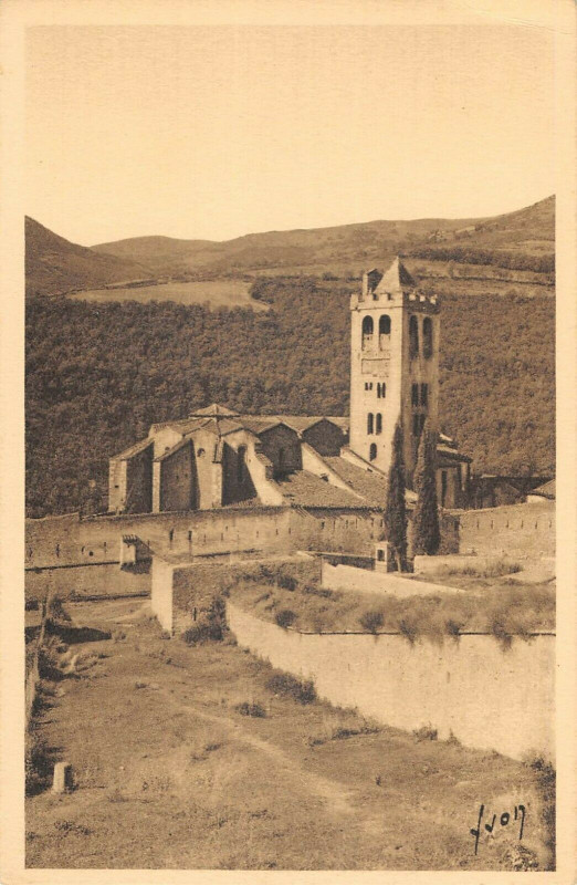 Carte postale ancienne Prats De Mollo Eglise à Llo