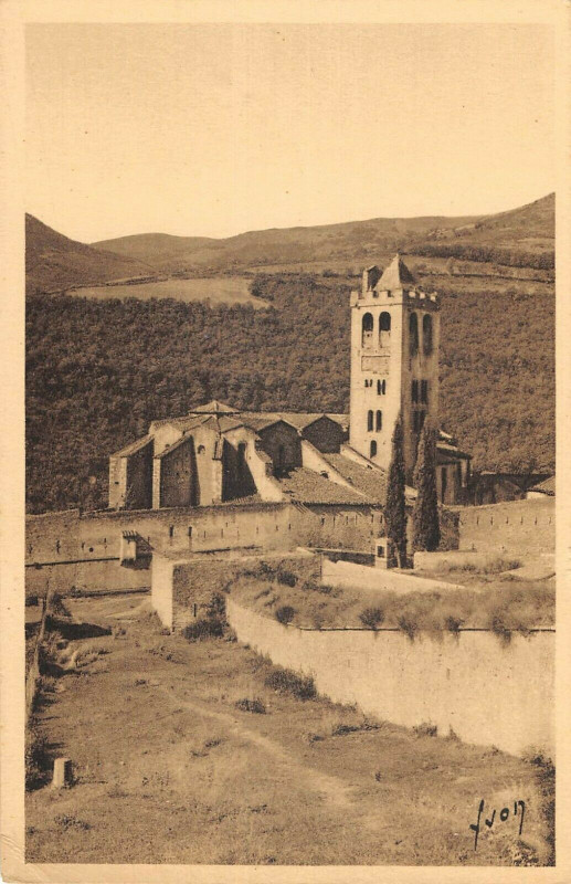 Carte postale ancienne Prats De Mollo Eglise à Llo