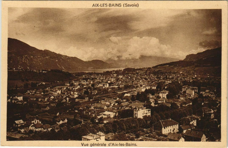 Carte postale ancienne Aix-les-Bains Vue Generale à Aix-les-Bains