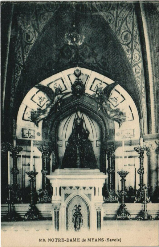 Carte postale ancienne Myans Notre-Dame de Myans à Myans