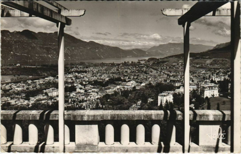 Carte postale ancienne Aix-les-Bains Vue Generale prise du Panoramic à Aix-les-Bains