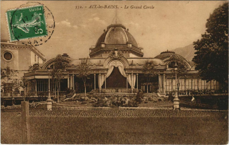 Carte postale ancienne Aix-les-Bains Le Grand Cercle à Aix-les-Bains
