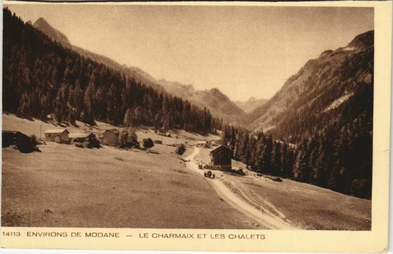 Carte postale ancienne Le Charmaix Le Charmaix et les Chalets - Environs de Modane à Modane