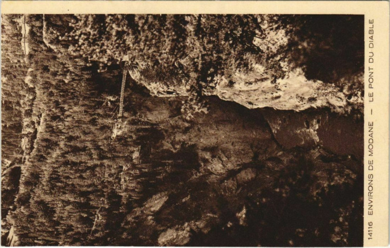 Carte postale ancienne Modane Environs - Le Pont du Diable à Modane