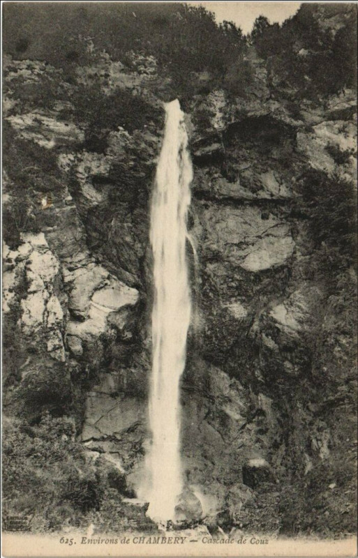 Carte postale ancienne Chambery Environs - Cascade de Couz