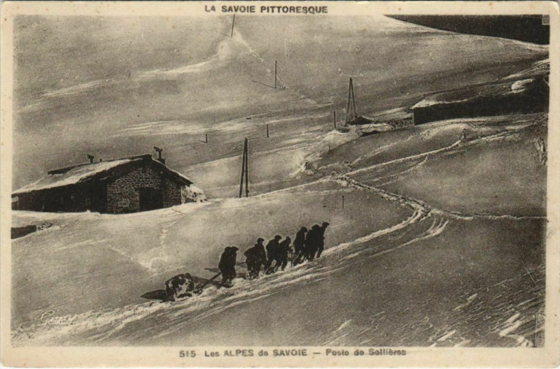 Carte postale ancienne Sollieres-Sardieres Poste de Sallieres