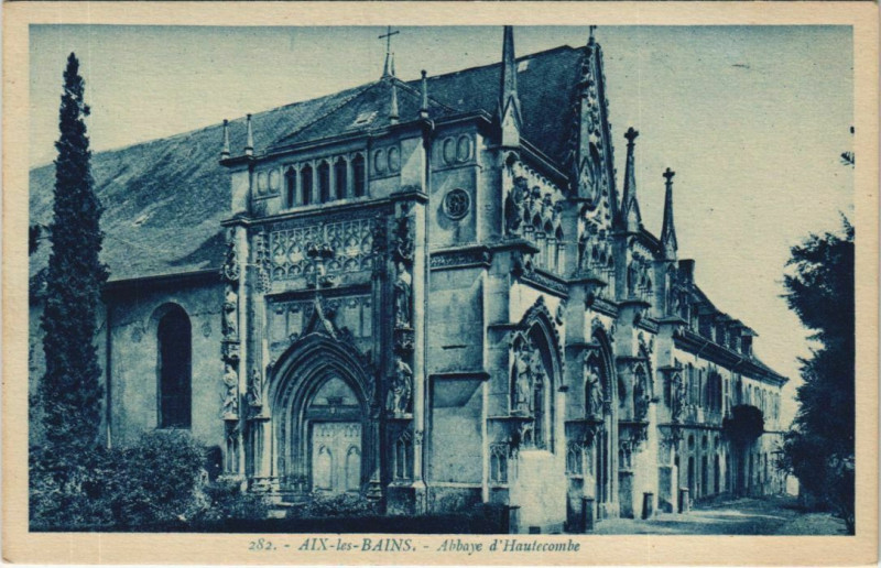 Carte postale ancienne Aix-les-Bains Abbaye d'Hautecombe à Aix-les-Bains