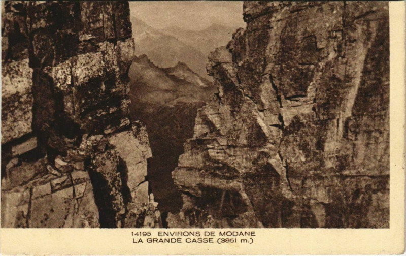 Carte postale ancienne Modane Environs - La Grande Casse à Modane