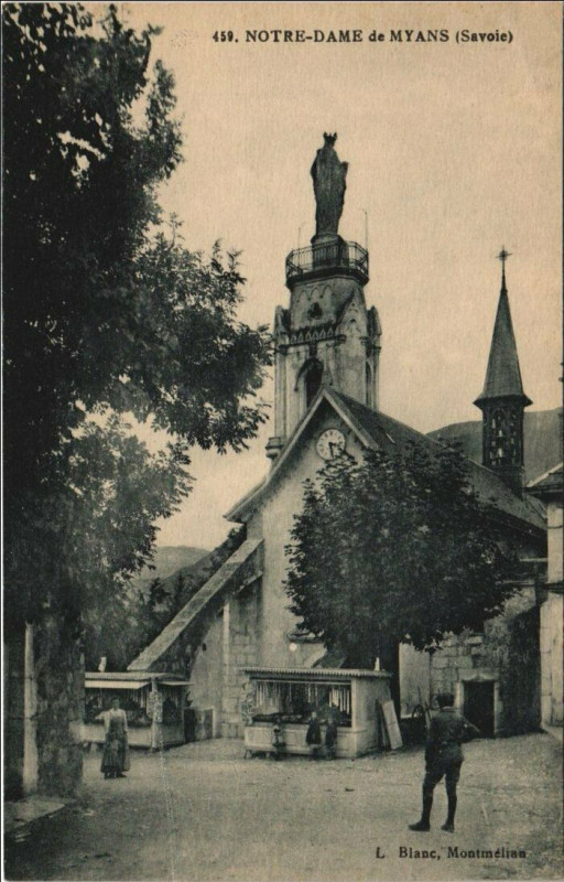 Carte postale ancienne Myans Notre-Dame de Myans à Myans