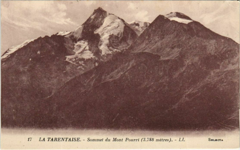 Carte postale ancienne Sommet du Mont Pourri