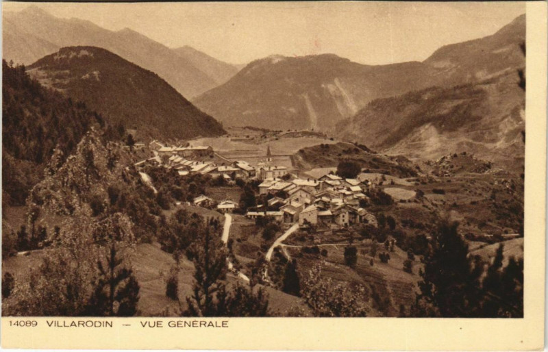 Carte postale ancienne Villarodin Vue Generale