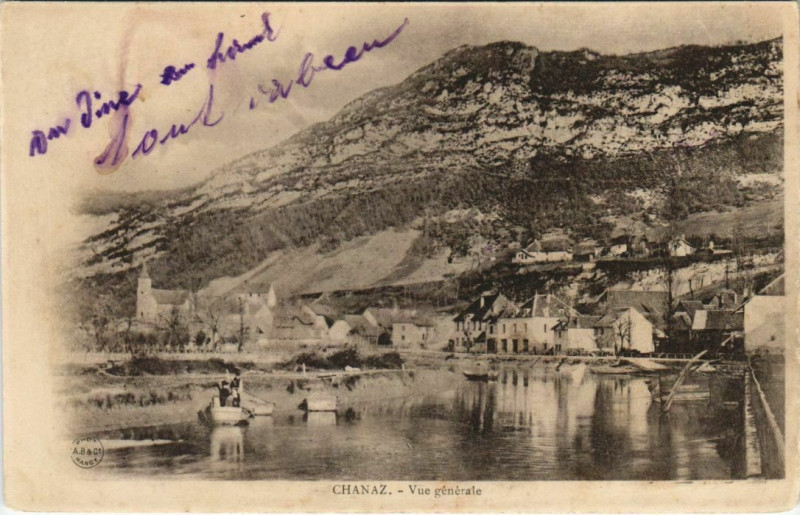 Carte postale ancienne Chanaz Vue Generale à Chanaz