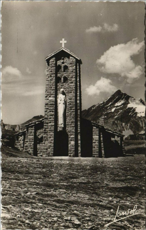 Carte postale ancienne Col de l'Iseran - La Chapelle de l'Iseran à La Chapelle