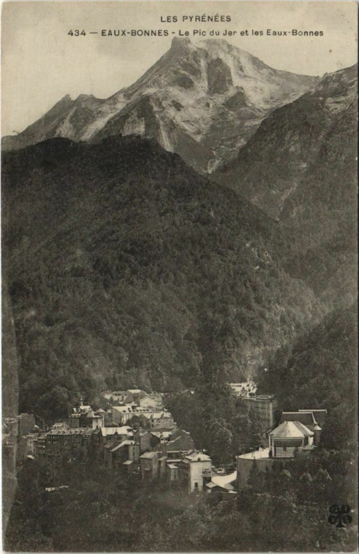 Carte postale ancienne Eaux-Bonnes Le Pic du Jer France à Eaux-Bonnes