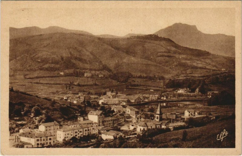 Carte postale ancienne Behobie Vue Generale France